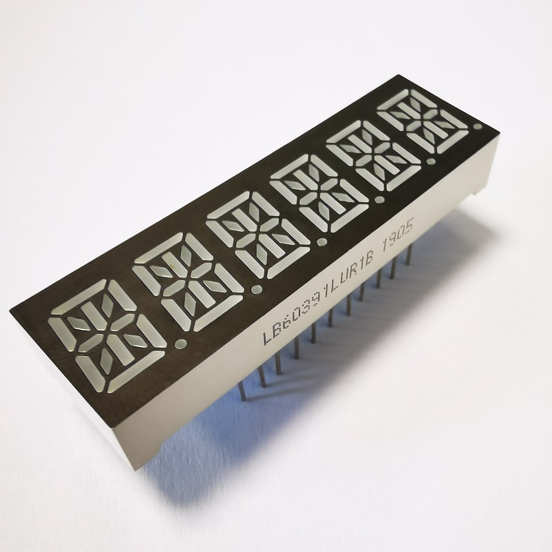 Ultra Bright Red 10mm 6 Digit 14 Segment Alphanumeric LED Display Common Cathode for Taximeter
