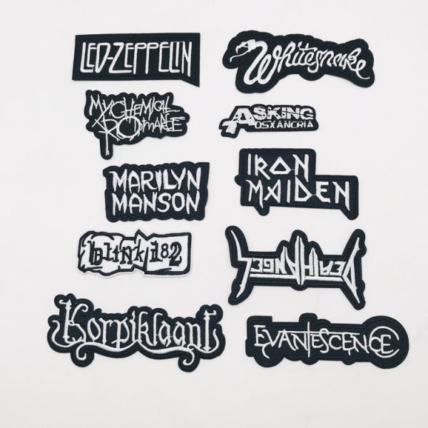 2 inches 7.6cm Custom Embroidered Patch Iron On Badges For Vests