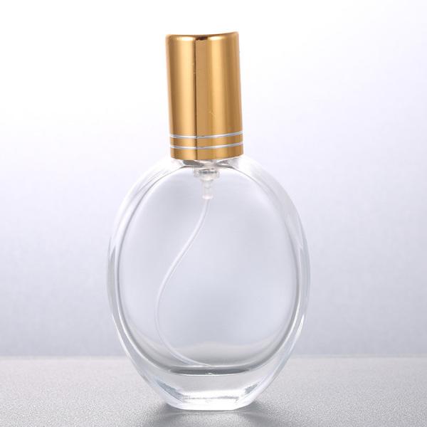 Screw Mouth Perfume Bottle, Oval Glass, Empty Bottle, Spray, Perfume, Cosmetics Bottle, Nozzle, Separate Bottles