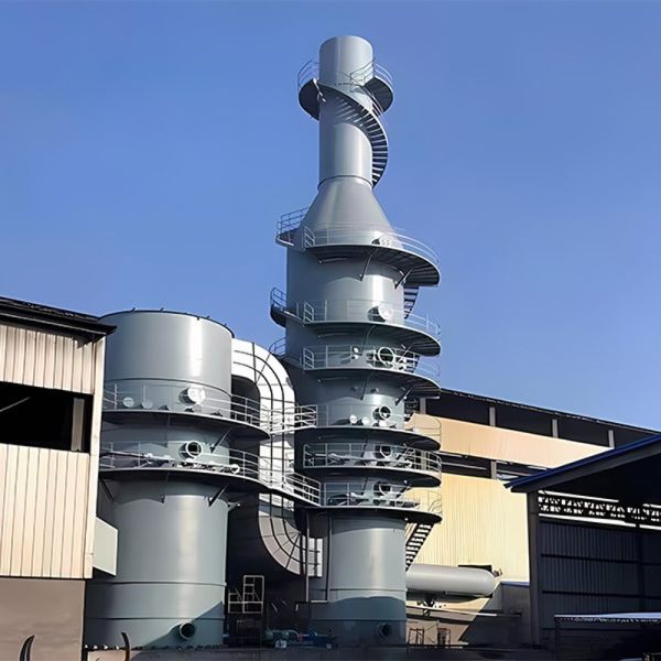 Self Cleaning Waste Gas Purification Spray Tower Desulfurization and Dust Removal