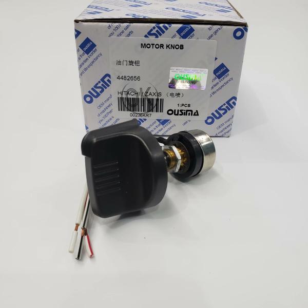 4482656 Excavator Throttle Motor , Hitachi Excavator Parts Knob