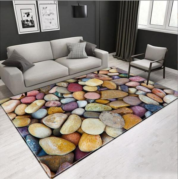 European and American polypropylene woven stone Living Room, Bedroom Living Room Floor Carpets