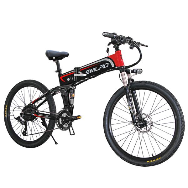6061 Alu Frame 26 Inch Electric Folding Bike 48V Brushless Geared