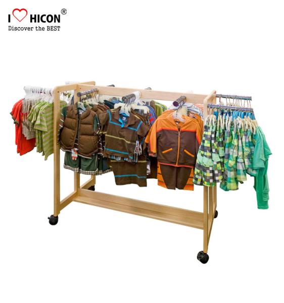 Kids Clothing Store Fixtures Customized MOQ 20pcs Apparel Store Display