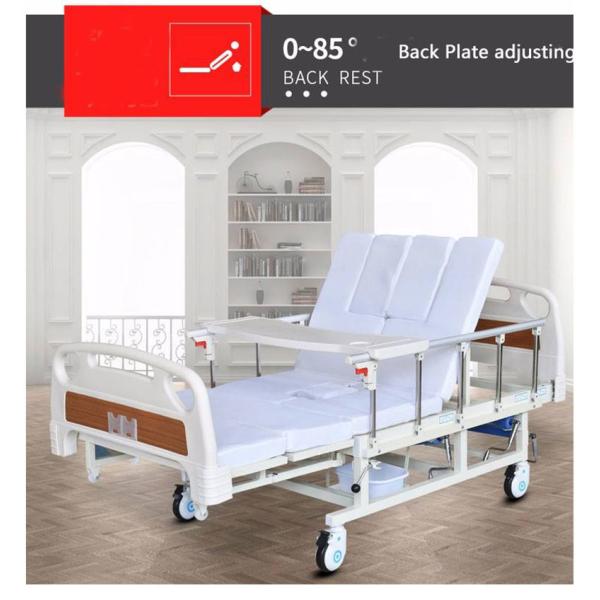 Foldable Nursing Medical Hospital Beds Multifunctional Manual For Patients