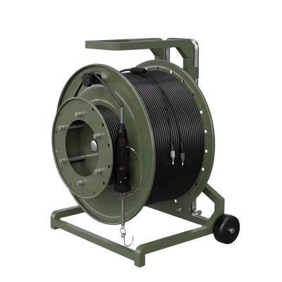 Military Grade Tfoca Fiber Optic Cable Tactical Fiber Reel For Harsh Environments