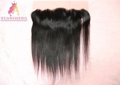 Straight Virgin Frontal Closure Hair , 13x4 Silk Lace Frontal Italian Human Hair