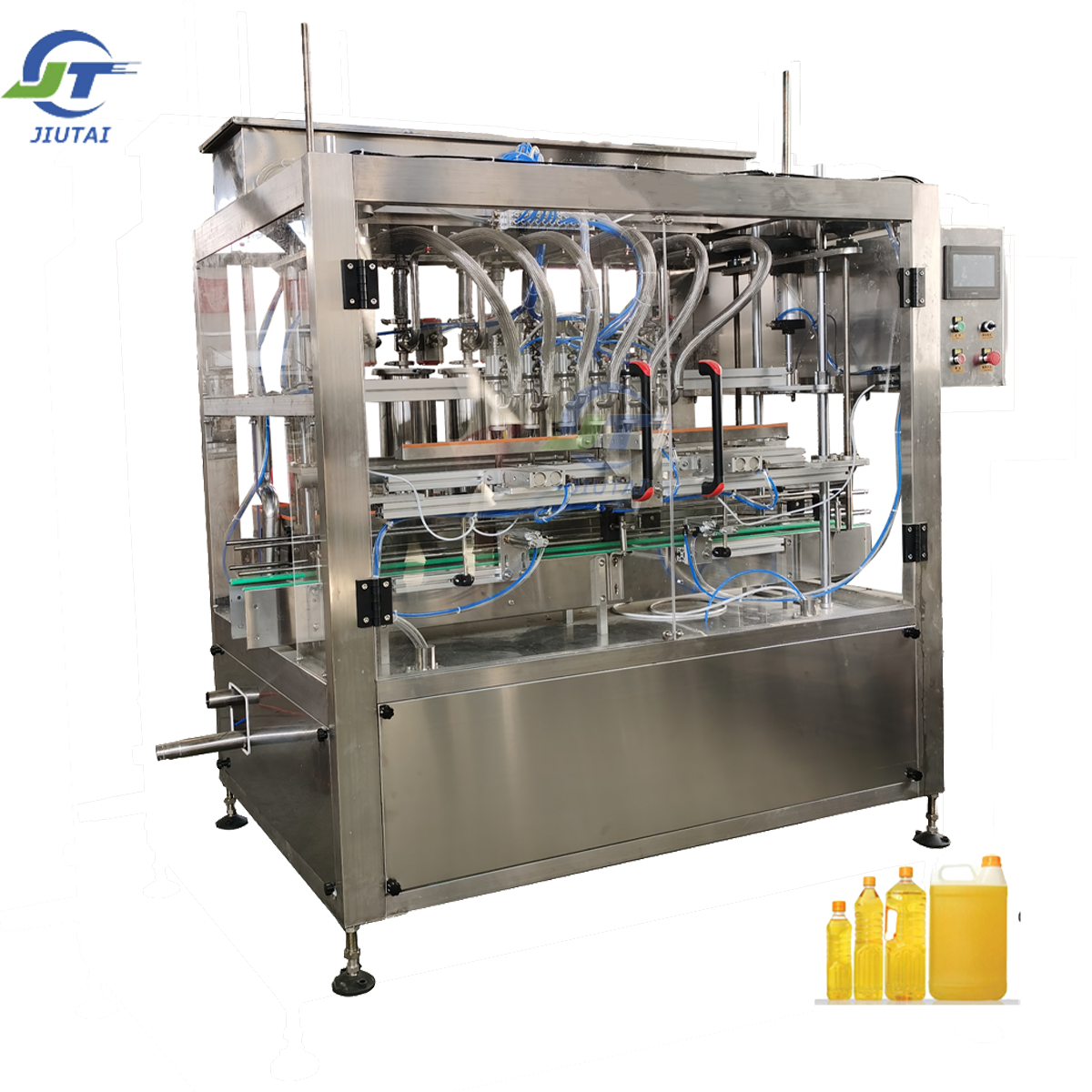 Automatic Lubricant Engine Motor Oil Filling Machine 4 Head Production Line With Capping Sealing for Lube Fluid Bottling