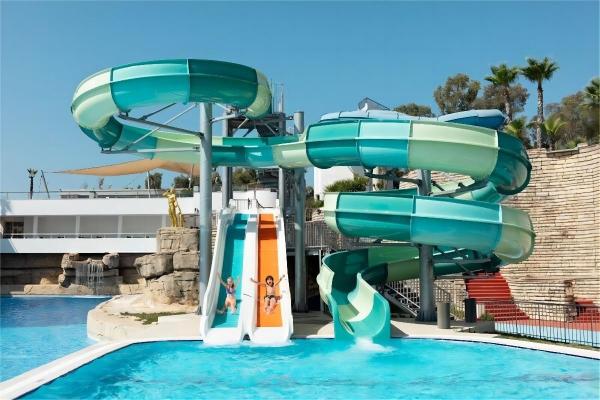 Kids Water Park Outdoor Playground Swimming Pool Equipment Water Spiral Slide