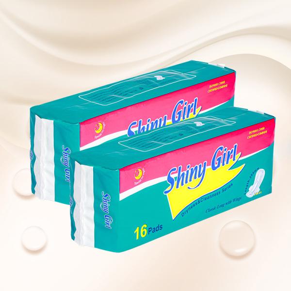 Novo Design Super espesso Respirável Uso Diário Mulheres Brinquedos Sanitários Uso Noturno Bananeiras de algodão Bananeiras sanitárias descartáveis