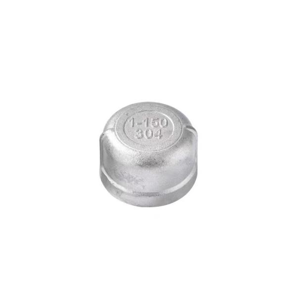 Stainless Steel Pipe Cap 3/4 NPT Female Pipe Plug Socket Fitting for Equal Connection