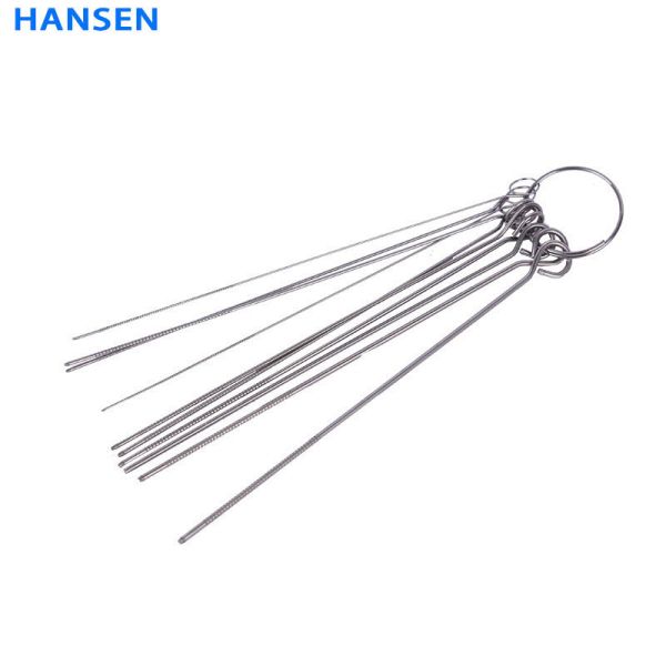 Stainless Steel Welding Torch Tip Cleaner Needle Set ，DEM TC-1213 High Quality 13 in 1 Soldering Cutting Welding Accessory Torch Nozzle Tip Cleaner ，Gas Cutting Nozzle Jet Cleaning Needles