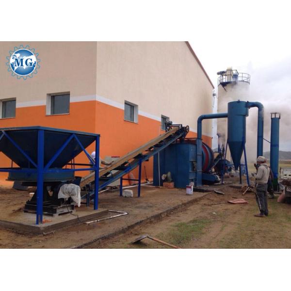 Small Sand Rotary Dryer Customized Color Job Site Industrial Drying Equipment