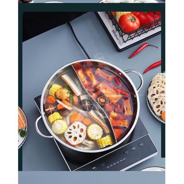 Good Quality Hot Pot Pot Multi-user Hotpot 201 Stainless Steel Shabu Shabu Pots For Cooking