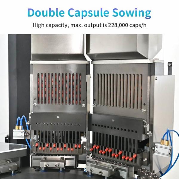 Automatic Capsule Filling Machine 228000 Pieces Per Hour 000-5 Capsule NJP-3800D