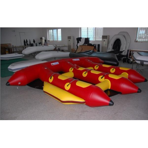 Crazy Towable Surfing Water Sport Games Fordable Inflatable Flying Fish Boat 6 Person