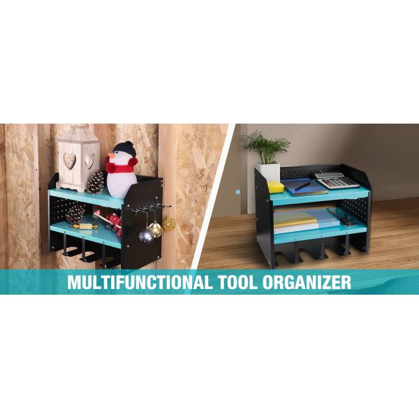 Cordless Drill Tool Holder Wall Mounted Pegboard Storage Rack for Workshop Garage