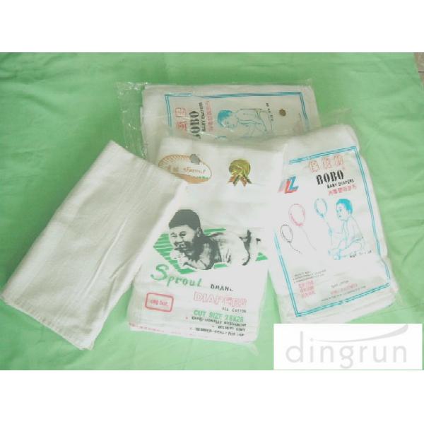 Double Layers Soft Organic Cotton Baby Cloth Diapers For Boy / Girl