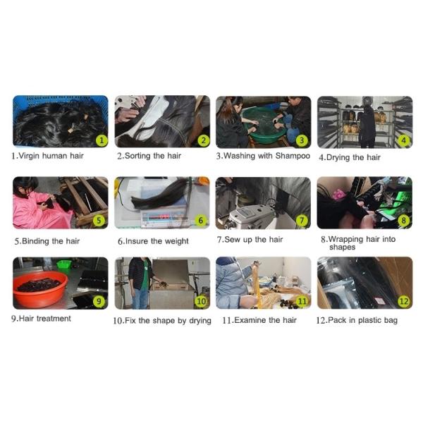 Smooth Touching Virgin Hair Bundles With Closure 3 + 1 Hair Combination