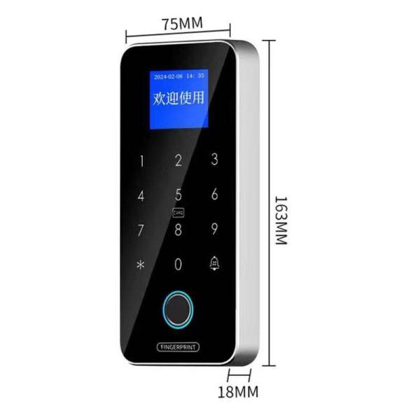Serrure de porte en verre à empreinte digitale électronique numérique intelligente Tuya WIFI Smart Home