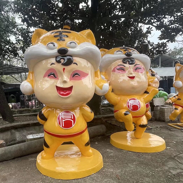 Custom Fbr Decoration Cartoon Fiberglass Sculpture Model Waterproof Sun Resistance