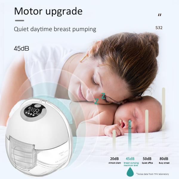Hand Free Medical Breast Pump Adjustable Suction Speed Settings