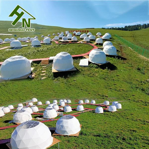 UV Resistance Hotel Glamping Geodesic Dome Tent For 10 Person