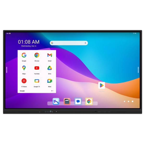 EDLA Google Сертифицированный Android 13 16+256G Wifi Bluetooth 50 точек соприкосновения Настенное аннотационное программное обеспечение для школ