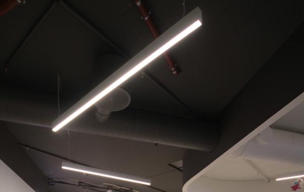 Customized Aluminum Black Linear Pendant Light Indoor Linear Led Pendant
