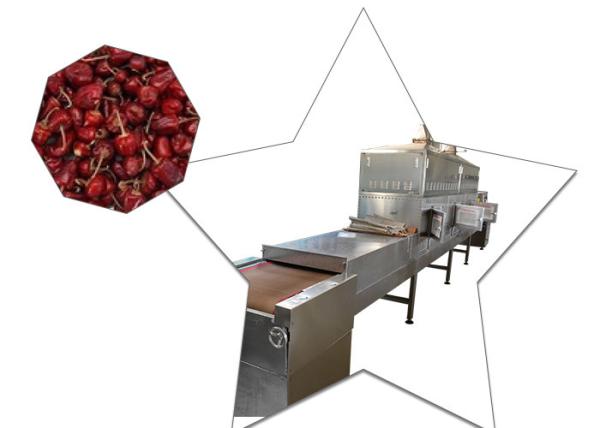 Conveyor Belt Industry Tunnel Chili Drying Machine Frequency Less Down Time