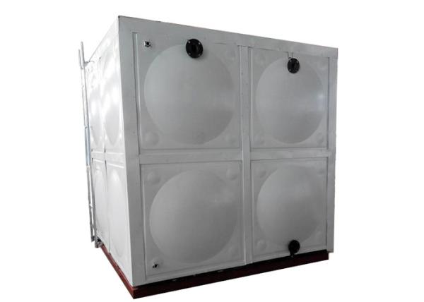 Colored Steel Water Storage Tanks , 50mm Polyurethane Thermal Water Tank