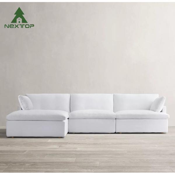 Modern Fashion Outdoor Leisure Home Furniture Straight L Shape Sofa Set