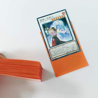 Cartões de tamanho pequeno YUGIOH / Vanguard laranja 62 x 89 mm