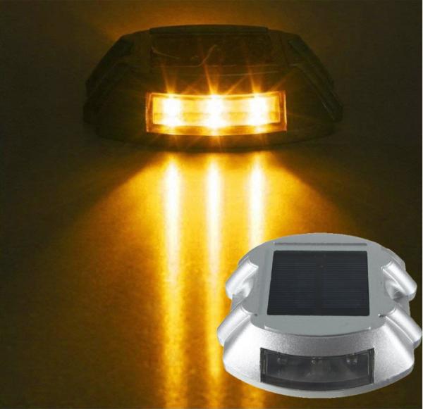 IP68 Solar Aluminum Driveway Road Studs , Reflective Cat Eyes Led Lend Lights