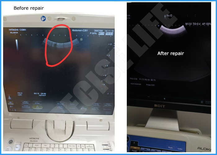 Hitachi C251 Ultrasound transducer Hitachi C251 convex ultrasound probe curved Array