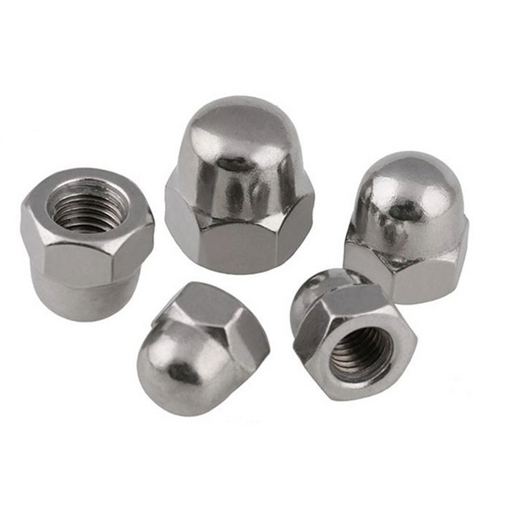 DIN1587 Cap Stainless 304 Steel Nut M4 - M12 Outer Hexagon