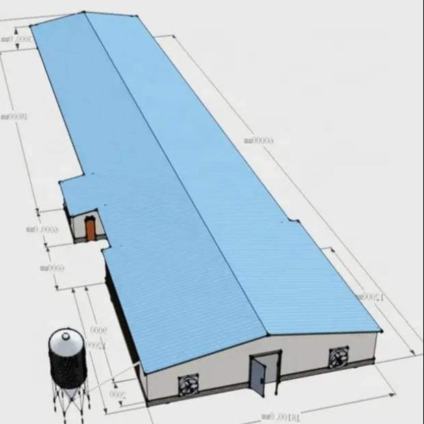 Expandable Steel Structure Cattle Shed for Livestock Farming