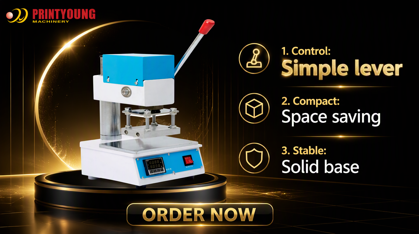 PRY-518 Manual Hot Press Stamping Machine for Paper & Plastic Printing