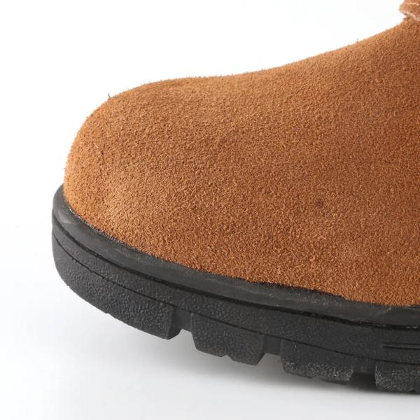 Unisex zapatos de seguridad de soldadura hombres botas de soldadura de pie de acero amarillo