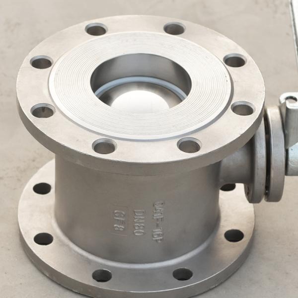 Control de tuberías fácil: Válvula de bola redonda de acero inoxidable de 4 pulgadas para cisterna de combustible y mantenimiento