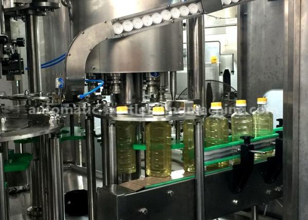 Cooking Oil / Sauce Piston Filling Machine , Volumetric Filling Machine With 8 Capping Heads