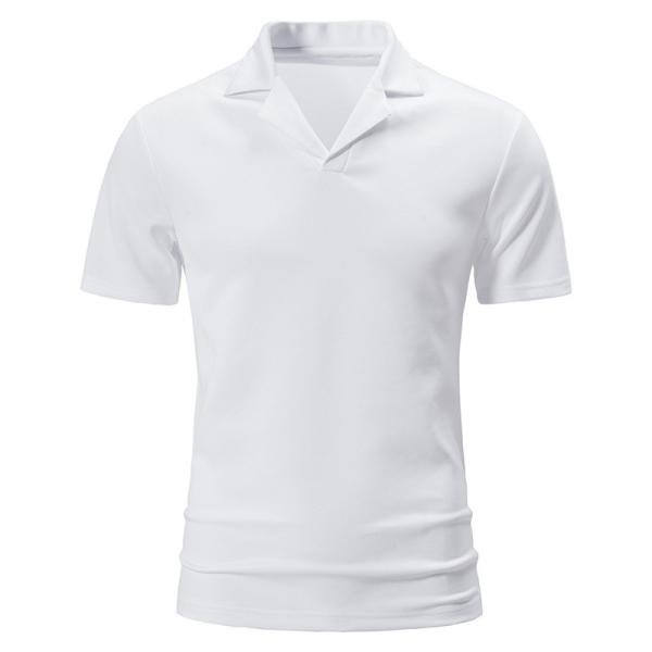 95% Polyester 5% Spandex OEM T Shirts Mens Lapel Fitness POLO Shirts