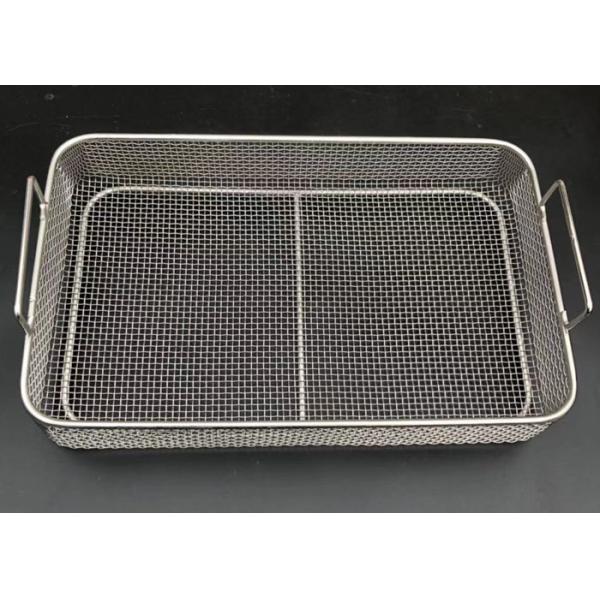 Durable Deep Fry Basket Stainless Steel For Medical Disinfect Tray