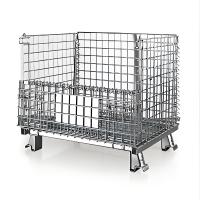 1000x1200mm Metal Steel Storage Welded Wire Mesh Pallet Cage Foldable Cage Container