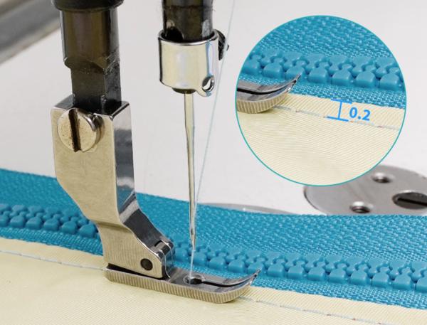 D5 Grade Steel Top Zipper Presser Foot For Computer Sewing Machines