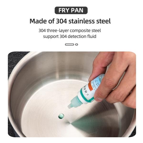 Good Quality Cookware 16 CM Mini Pans Eggs Cooking Fry Pans 18/8 Stainless Steel Frying Pan With Stainless Steel Handle