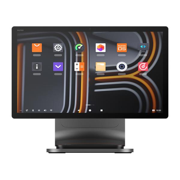 8 MP Camera Wifi Desktop POS Aluminum Alloy with Flipable Main Display
