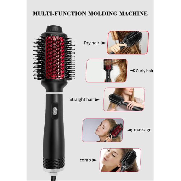 1000W 3 In1 Hair Dryer Brush , Hot Air Brush Ionic Hair Dryer Volumizer