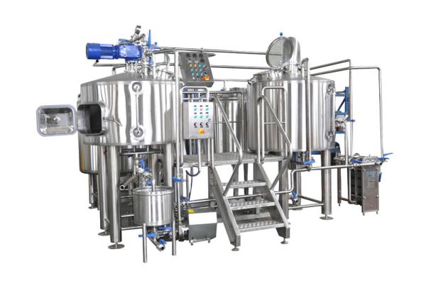 30HL Capacity 4 Vessel Brewhouse SS304 Fabrication Gas Fired Heating For Brewery