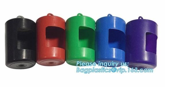 LED Flashlight Dog Waste Bag Dispenser Holder with Pet Waste Bag Poop Roll Bags, BPI ASTM D6400 EN13432 Approval Customi